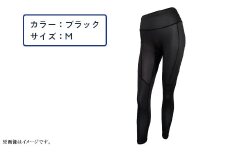 I4-56BA【カラー：ブラック サイズ：M】A.A.TH for femtech/サニタリーロングタイツ（プリント）（品番：AAP85FP1）