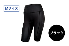 I4-58BA【カラー：ブラック サイズ：M】A.A.TH for femtech/サニタリーハーフタイツ（プリント）（品番：AAP85FP2）