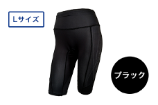 I4-58CA【カラー：ブラック サイズ：L】A.A.TH for femtech/サニタリーハーフタイツ（プリント）（品番：AAP85FP2）