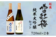 M8-01A越後雪紅梅 純米大吟醸セット 720ml×2本