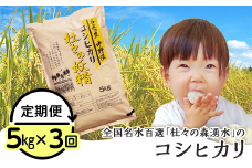 43-09【3ヶ月連続お届け】杜々の妖精コシヒカリ5kg（全国名水百選栃尾産）