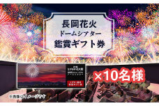 H8-04【長岡花火】ドームシアター鑑賞ギフト券×10名様