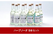 新潟ご当地ソーダ ハーブソーダ3種セット 9本 [三条果樹専門家集団] 【011P007】