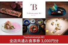 Tsubamesanjo Bit 全店共通お食事券 3,000円分 （燕三条イタリアンBit全店 東京・新潟・燕三条） 10000円以下 1万円以下 【010S003】