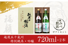 越後五十嵐川飲み比べセット（720ml×2本）日本酒 特別純米 吟醸 ギフトセット 新潟県 [福顔酒造] 10000円以下 1万円以下 【010S012】