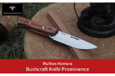 Bushcraft Knife Prominence(ブッシュクラフトナイフ) 右利き用 薪割り バドニング フェザリング フルタング サバイバルナイフ キャンプ用品 アウトドア用品 [Muthos Homura] [おもてなしセレクション2023受賞] 【129S001】