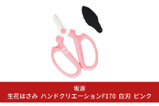 生花はさみ ハンドクリエーションF170 ピンク 花ハサミ 園芸ハサミ 生花用 園芸用品 ガーデニング用品 [坂源] 10000円以下 1万円以下 【010S373】