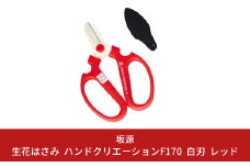 生花はさみ ハンドクリエーションF170 レッド 花ハサミ 園芸ハサミ 生花用 園芸用品 ガーデニング用品 [坂源] 10000円以下 1万円以下 【010S374】