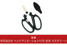 生花はさみ ハンドクリエーションF170 モスグリーン 花ハサミ 園芸ハサミ 生花用 園芸用品 ガーデニング用品 [坂源] 10000円以下 1万円以下 【010S376】