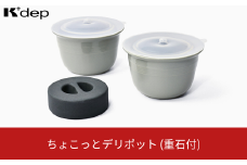 ちょこっとデリポット(重石付) 漬物 漬け物桶 レンジ調理 保存容器 漬物容器 調理用品 台所用品 キッチンツール 10000円以下 1万円以下 【010S666】