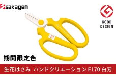 期間限定 生花はさみ ハンドクリエーションF170 ティーオリーブ 期間限定色 冬季限定 花ハサミ 園芸ハサミ 生花用 園芸用品 ガーデニング用品 [坂源] 10000円以下 1万円以下 【010S674】