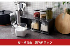縦・横自由 調味料ラック [アーネスト] 燕三条製 スパイスラック 調味料ストッカー キッチン用品 キッチン収納 キッチンツール 【020S078】
