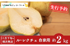 【2025年産先行予約】 ル・レクチェ2kg 自家用 [11月下旬から順次発送予定] 令和7年度 新潟県三条市産 [しなのがわジューシーファーム] 洋梨の貴婦人 新潟県産 洋梨 【010S687】
