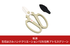 生花はさみ ハンドクリエーションF170左用 アトモスグリーン 花鋏 花ハサミ 園芸ハサミ 生花用 園芸用品 ガーデニング用品 [坂源] 【010S718】