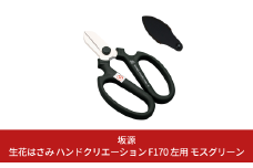 生花はさみ ハンドクリエーションF170左用 モスグリーン 花鋏 花ハサミ 園芸ハサミ 生花用 園芸用品 ガーデニング用品 [坂源] 【010S721】