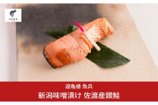 新潟味噌漬け 佐渡産銀鮭 （銀鮭の味噌漬け 2切 約200g 3パック1箱） [老舗割烹料亭 遊亀楼魚兵]【014S073】