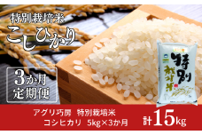 [定期便5kg×3ヶ月] 特別栽培米 コシヒカリ5kg 令和7年産 新潟県認証 新潟県三条市産 こしひかり 3か月連続でお届け【027S014】