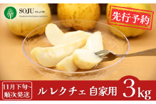先行予約 ル レクチェ 自家用 約3kg [11月下旬から発送予定] 洋梨 JGAP認証農場 幻の西洋梨 新潟県 三条市産 冬限定 フルーツ 秋 旬 ル・レクチェ  [三条果樹専門家集団]【010P067】