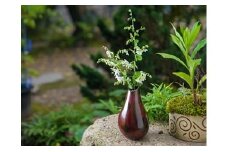 斑紫銅花器 しずく[ZC403]