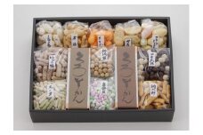 菓子道楽新野屋 くろ羊かん（5本）・米菓（11種） にぎわいセット[ZC423]