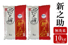 令和6年産米【五ツ星お米マイスター厳選】新之助 無洗米 10kg（5kg×2袋）[Y0437]