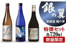 【柏崎地区限定販売酒】越の誉「越後の酒蔵 銀の翼特撰セット」 新潟 日本酒 飲み比べ[Y0473]