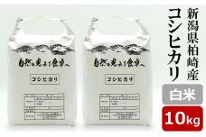 【令和6年産米】コシヒカリ 白米 10kg（5kg×2袋） 新潟県柏崎産[Y0527]