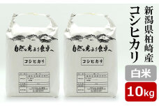 【令和6年産米】コシヒカリ 白米 10kg（5kg×2袋） 新潟県柏崎産[Y0527]