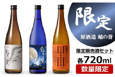 【先行予約】越の誉【柏崎地区限定販売酒 銀の翼】＆【新潟限定販売酒】 720ml×3種 大吟醸無濾過原酒 純米吟醸 特別本醸造 日本酒 飲み比べセット[Y0536]