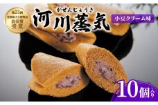 菜菓亭 河川蒸気 蒸しどら焼き 10個入り 和菓子 洋菓子 どらやき どら焼き カステラ 小豆 クリーム 贈答 ギフト おすすめ 新潟銘菓  新潟 新発田 いえい 蒸しどら焼き 菜菓亭 和菓子 洋菓子 お歳暮 B22_03