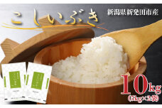 令和6年産 新潟県産こしいぶき 5kg×2 【 新潟県 新潟産 新潟米 新発田産 新発田 お米 米 こしいぶき とんとん市場 せいだ 5kg 10kg 数量限定 玄米 D55_03 】
