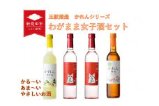 【贈答用】 わがまま女子酒セット 日本酒 お酒 女子会 飲み比べ セット 500ml×4本 ｜ 新発田地酒 飲み比べ 日本酒 酒 お酒 さけ おさけ王紋酒造 日本酒 かれん 女子限定 梅酒 柚子酒 セット 低アルコール 限定 贈答 贈答品 ギフト プレゼント 産地直送 数量限定 国産 新潟県 新潟県産 新潟 新発田市 新発田 E95_02H