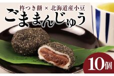 ごままんじゅう 10個入 冷凍 和菓子 まんじゅう 饅頭 あんこ 餡 餅 もち スイーツ お菓子 ご褒美 贈答用 プレゼント 父の日 お土産 ごままんじゅう 老舗 和泉屋 ブランド 10個入 新潟 新発田市 I73_01