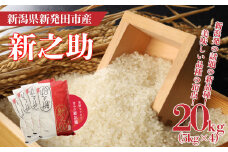 新之助 20kg 5kg×4袋 令和6年産  お米 こめ ご飯 ごはん おいしい 新潟 新潟県 米 5kg 10kg 20kg 新発田産 新潟産 朝食 昼食 夕飯 炊きたて 精米 ブランド watasho009_1