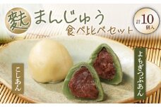 饅頭 麩まんじゅう 10個入 2種 食べ比べセット 冷凍 プレーン よもぎ こしあん つぶあん 冷凍 あんこ 餡 スイーツ 茶菓子 和菓子 まんじゅう お麩 麩まんじゅう 国産餅粉 宮村製麩所 菓子 生麩 5個入 麩屋 国産もち粉 和スイーツ 母の日 ギフト miyamura005