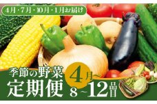 【4月開始】 野菜定期便 年4回 8～12種類 数量限定 野菜 定期便 セット 詰め合わせ 旬 おまかせ 野菜BOX 詰め合わせ 野菜定期便 ふるさと納税野菜 やさい ていばん セット 産地直送  せいだ 新潟 新発田 seida010