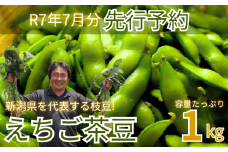 【先行予約】新発田市産枝豆 えちご茶豆 1kg 早期予約 予約 来夏 茶豆 枝豆 えだまめ ちゃまめ 新潟の枝豆 新発田の枝豆 新潟 新発田 1kg 数量限定 genzou001