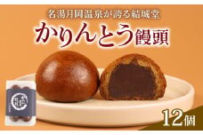 かりんとう饅頭 12個入 冷凍 和菓子 かりんとう まんじゅう 饅頭 あんこ 餡 スイーツ お菓子 ご褒美 贈答用 プレゼント お土産 老舗 結城堂 新潟 新発田市 yukido004