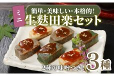 おためし 生麩田楽 3種 セット お試し あわ よもぎ ごま 田楽みそ 柚子みそ 冷凍 麩 生麩 田楽 こだわり 簡単 田楽味噌 人気 おもてなし 本格 ギフト プレゼント 贈り物 新発田 新潟 おつまみ ヘルシー 伝統食材 精進料理 宮村製麩所 新潟県 新発田市 miyamura009 