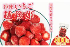 【 冷凍いちご 越後姫 800g 】 200g × 4パック 越後姫 いちご 苺 冷凍苺 かき氷 シャーベット スムージー ヨーグルト 果物 くだもの 人気 冷凍フルーツ フルーツ デザート お菓子 夏 新潟県 新発田市 imagawaya017