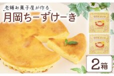 チーズケーキ 2箱 先行予約 手作り お土産 お取り寄せ 常温 チーズ ケーキ お菓子 洋菓子 おやつ デザート まるまた 老舗 月岡温泉 月岡物産 月岡ちーずけーき  新潟 新発田 seida028