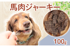 ドッグフード 馬肉ジャーキー 100g (50g×2袋) 【 馬肉 ドックフード ジャーキー ペット おやつ ペット用品 犬用 無添加 無着色 国内製造 安心 安全 自然食品 ケーティーコモディティ KT 新潟県 新発田市 KT040 】