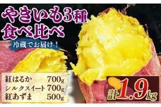 【先行受付】 焼き芋 3種 食べ比べ セット 紅はるか シルクスイート 紅あずま さつまいも 芋 おやつ お菓子 菓子 スイーツ 密たっぷり カーボン釜 特産品 野菜 つぐちゃん畑 新潟 新潟県 新発田産 新発田市 tsuguchan006