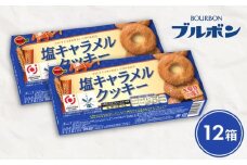 ブルボン 塩キャラメルクッキー 12個 クッキー 塩 キャラメル ビスケット シチリア 塩キャラメル 焼菓子 おやつ お菓子 菓子  防災 非常食 登山 携行食 行動食 株式会社ブルボン 新潟県 新発田市 bourbon023