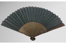 小千谷縮扇子(グレー) 7寸(約21cm) 小千谷織物同業協同組合 【0002-0207SV03-01】