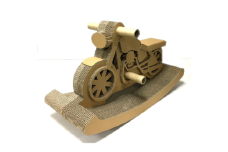 【工作×遊び×バイク】段ボール製 組み立て遊具「バイク木馬」 フーゲツ 【0014-0007-01】