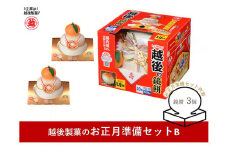 【国産もち米使用・安心品質】越後製菓のお正月準備セットB(鏡もち2個・鏡もち切り餅大) 越後製菓 【0017-0003-01】