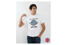小千谷市マンホールTシャツ（白） 【Lサイズ】 錦鯉デザイン TAK JAPAN 【0037-0001SV03-01】