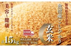 【玄米 選別品】令和7年産 先行予約 魚沼産コシヒカリ 玄米 定期便5kg×3回 （隔月お届け）米太【0020-KT08DB00-01】