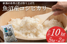 【令和7年産 新米予約】 魚沼産コシヒカリ 精米10kg(5kg×2袋) ※2025年11月下旬頃から発送開始 白米 精米 新潟県産コシヒカリ 共栄農工社【0002-KY02-01】
